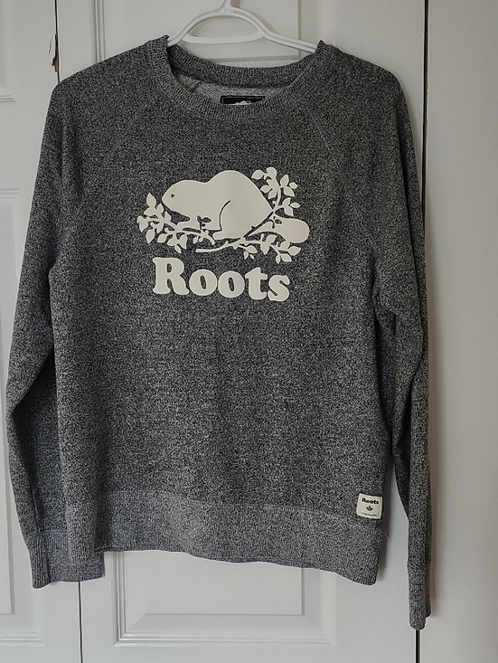 Roots Other - Roots Men's Grey Crewneck with White Logo